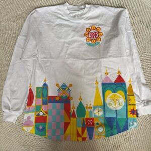 Disneyland Disney It's A Small World "Good Bye" Spirit Jersey Adult Size Small